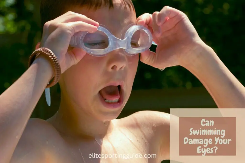 can swimming damage your eyes?